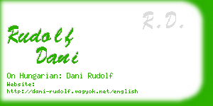rudolf dani business card